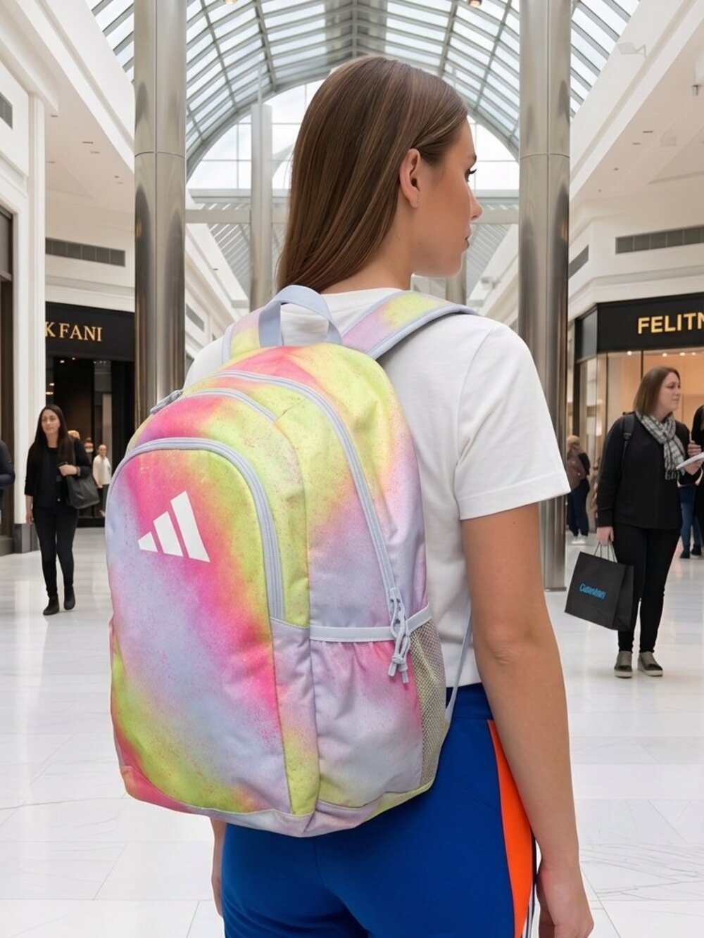 Adidas Affiliate Backpack KL2268 OSFA Spray Gradient Pulse Lime Crystal Sky Blue